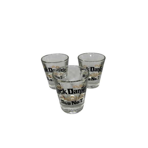Jack Daniels Other - Jack Daniels Shot‎ Glasses Old No. 7 Whiskey Barware Set of 3